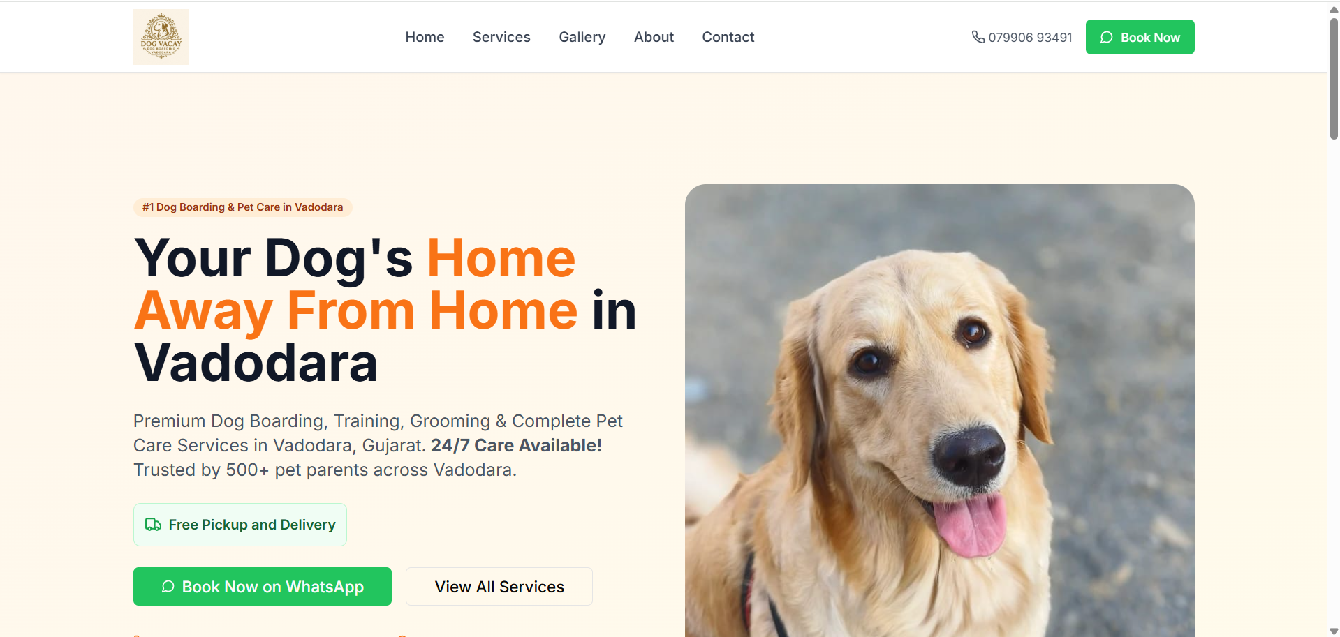 Dog Vacay - Pet Boarding Website